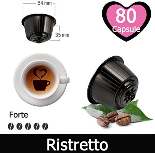 80 Capsules Nescafé Dolce Gusto Coffee Compatible Ristretto Coffee - Made in Italy - KickKick Coffee