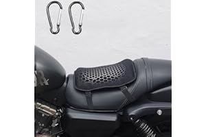 AZULLANSE 28 * 21cm Motorrad Sitzkissen Gel Sitzpolster Touring Sport Cruiser Motorrad Gel TPE Sitzpolster mit atmungsaktivem kühlendem Mesh-Stoffkissen