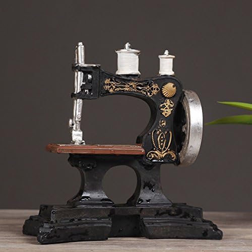 GYP European Antique Sewing Machine Cafe Ornaments Retro Resin Model Clothing Store Decorative Photography Photo Props,A