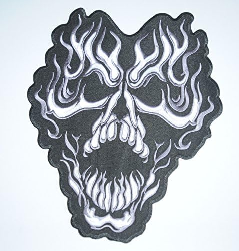 LOS SICARIOS DEVILS DISCIPLES Embroidered iron on patch (large size 30cm x 23cm). Sold by deal from home, next day delivery, sent from u.k