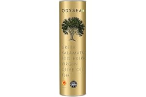 Odysea PDO Kalamata Extra Virgin Olive Oil 1L Round Tin
