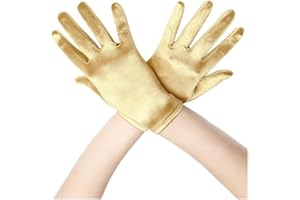 IHLOOTD Guantes Halloween Estilo Corto Hombre Mujer Cuero para Navidad, Carnaval, Fiestas Temáticas, Cosplay, Disfraces, Bailes de Graduación, Espectáculos, Óperas Festivas