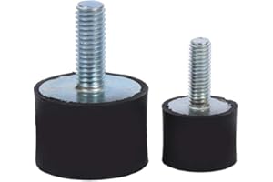 HLYJOON 4x amortyzator z gumowym wspornikiem wibroizolatora, gumowe łożysko amortyzujące M8 M6 cewki antywibracyjne cichy blok (VD20 * 15 M6 * 18)