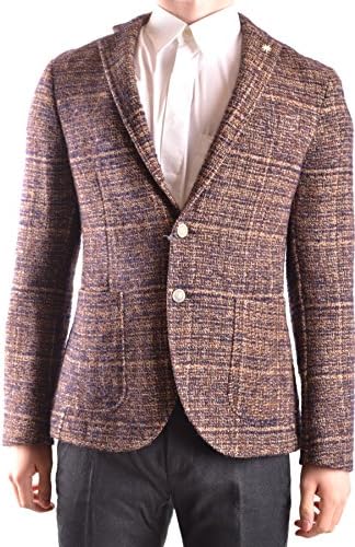 Manuel Ritz Men's Mcbi325041o Multicolor Wool Blazer