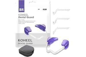 KOHEEL BR-PRO Gouttière Dentaire Ajustable contre le Bruxisme, Protège-Dents de Nuit Sans Ébullition Anti-Grincement & Serrement de Dents (Lot de 2)
