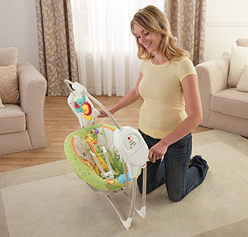 Mattel BFH05 – Fisher-Price Rainforest Babyschaukel, zusammenklappbar - 7