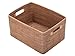 Produktbild Kouboo Laguna Rectangular Rattan Storage Basket, Black_P, Rattan und Korbweide, Bronze, 43.687999999999995 x 32.512 x 23.367999999999999 cm