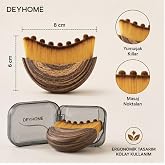 DEYHOME Lenf Drenaj ve Y&uuml;z Bakım Fır&ccedil;ası, Yumuşak Kıllı, Kutulu | Ergonomik Tasarım, &Ccedil;ene Hattı Bakımı, Masaj Noktaları, Taşı