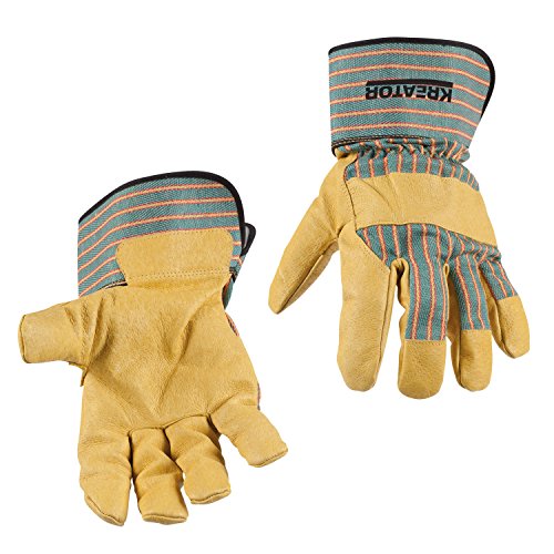 Arbeitshandschuhe Gartenhandschuhe Schutzhandschuhe Schweinsleder 1 Paar Gr. XXL Gelb - 3