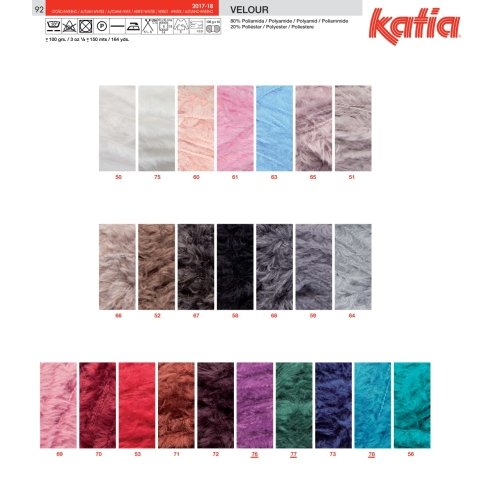 Katia Velour – Farbe: Beige (51) – 100 g / ca. 150 m Wolle - 3