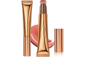 JEMPET Liquid Contour Beauty Wand - Barra de contorno de maquillaje con acabado mate natural suave de larga duración - Resaltador de rubor ligero y sedoso (peach pink)