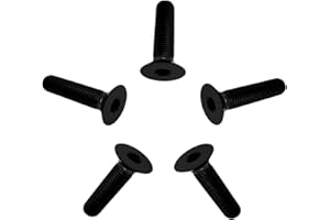 RISON-Titanium Bulloni a Testa Svasata in Titanio GR5 M4x0.7x10mm, Viti a Testa Piatta con Esagono Incassato, Viti a Testa Brugola Bullone Meccanico Viti Filettate per Bicicletta, MTB, 5 Pezzi