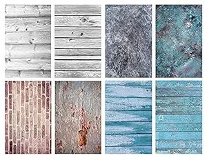 Store2508 Flat Lay Flatlay Tabletop Photography Backdrop Background for Food Jewelry Cosmetics Small Product Photo Pros and More Multicolour 56X88 cm Pack of 4