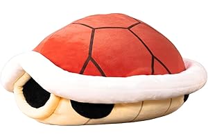 CLUB MOCCHI MOCCHI Red Shell Mocchi Mocchi (Large), das Nintendo Mario Kart Mocchi Mocchi Plüsch Spielzeug Kissen in 40cm Größe. Perfekt für das Kinderzimmer oder Sofa, fur Babys, Kinder und Nintendo-Fans