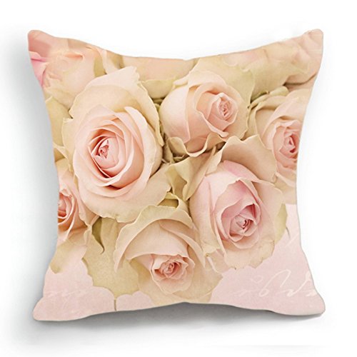telisha Retro Style Rosa rose HOME DECOR Werfen Kissenbezug Kopfkissenbezug Sham 45 cm