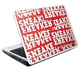 MusicSkins MS-SNFR30023 MusicSkins Sneaker Freaker rot, 241 x 164 mm, Schutzfolie für Netbooks, Größe L