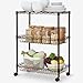 Produktbild KuanGuang Küchenwagen Rollenwagen Servierwagen Küchenregal Ordnungswagen Allzweckwagen für Wohnzimmer, Bad, Schlafzimmer, Büro, 3-Etagen Metall