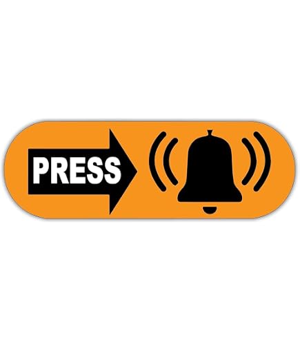 Autocollant Avec Inscription « Please Ring Bell » - Gravure