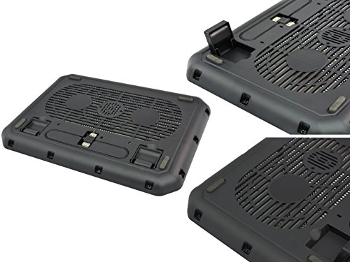 AAB Cooling NC79 NOTEBOOK KÜHLER COOLER PAD LAPTOP 2-LÜFTER LED Ständer Kühlpad - 3