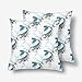 Produktbild Lepilo Koi Chinese Carp Hand Drown Doodle Pattern Pillowcase Throw Pillow Covers 18x18 Set of 2, Pillow Sham Cases Protector for Home Couch Sofa Bedding Decorative