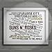 Produktbild Kunstdruck - GUNS N ROSES - Appetite for Destruction - Unterzeichnet und Nummerierten Limitierte Auflage Typografie Ungerahmt 25 x 20 cm Wand Kunst Druck Text Lyrisch Plakat - Song Lyrics Art Print Poster