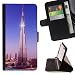 Produktbild Graphic4You Burj Khalifa Dubai Postkarte Ansichtskarte Design Brieftasche Leder Dünn Hülle Tasche Schale Schutzhülle für Sony Xperia M4 Aqua