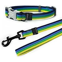 [Gesponsert]Hamate Multicolor Stricken Hund Halsband und Leine Set