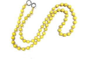 Hrlace Perlen Handykette 120cm Bunte Holzperlen Handy Lanyard Abnehmbare Telefon Kette Umhängeband Universal Anti Verlorene Handy Hängen Chian Taschenkette für Damen und Mädchen Gelb