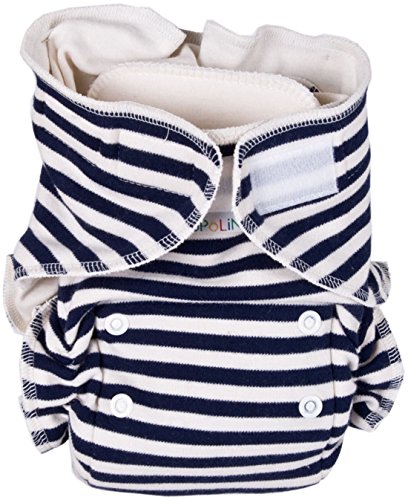 Popolini UltraFit Interlock Disposable Nappy Soft Navy Rings
