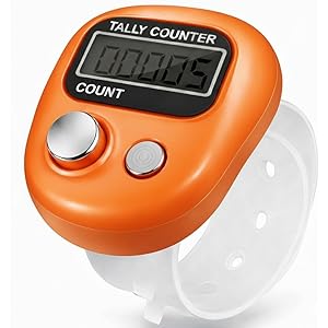 Multiuse Finger Counter – Portable Digital Hand Jaap Counter, Chanting & Mantra Jap Counting Machine, Mini Mala Electronic Tally Counter Ring - Pack of 1