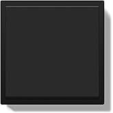BSEED Wall Switch, 1 Gang 1 Way Black 80 x 80 mm, Recessed Light Switch 16A, Plastic Panel, with Fixed Holding Hooks, Screwle