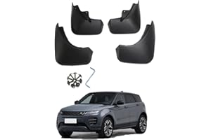 YLOXFW Car Mudguard Mud Flaps for Range Rover EVOQUE 2019-2023 Molded Custom Front and Rear Mudflaps Splash Guards Fender Flares Kit 4-PC Auto Accessories,Send 1 Car Wash Towel