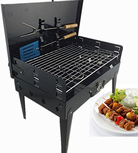Portable Charcoal BBQ Folding Barbecue Travel Picnic Outdoor Camping Grill Stoves Tools