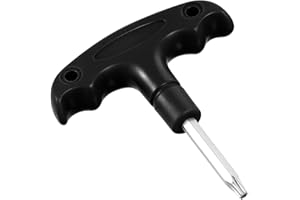 YUXIANLB Golf Wrench, Adjustable Golf Tool, Stainless Steel Golf Driver Tool with Plastic Handle, Golf Torque Wrench for Golf Club, Driver Shaft Adapter Torque Sleeve (Black)