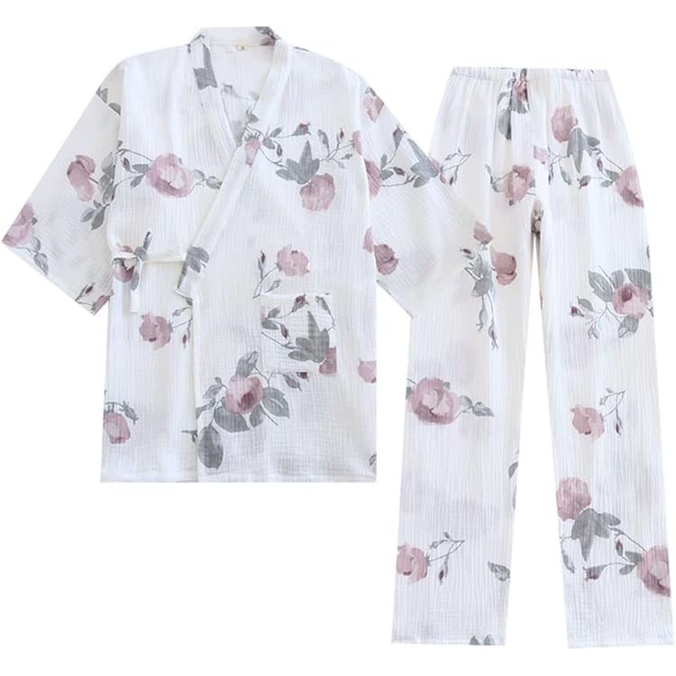 Pigiama Estivo Sottile In Stile Giapponese Kimono Comodo Pigiama Traspirante Garza Di Cotone Camicia Da Notte Gustoso Sudore Vapore Vestito