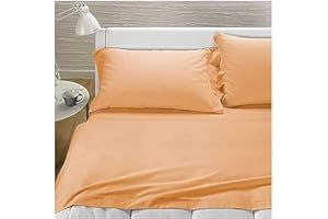 Caleffi - Completo Lenzuola Tinta Unita Flanella | Design 100% Italiano | Confortevolezza Garantita | Biancheria Per La Casa Dal 1962, Pesca, Matrimoniale, Flanella.