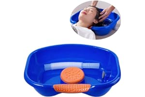 AGDLLYD AIITLLYNA Lavatesta portatile gonfiabile,Semplifica il lavaggio dei capelli,Vassoio per lavare capelli in lavandino,ottimo per chi e' immobilizzato a letto 1pcs