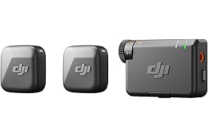 dji Mic Mini (2 TX + 1 RX), Audio Rico en Detalles, micrófono lavalier inalámbrico para cámara/Android, vlog para 2 Personas, producción en Equipo