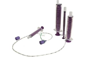 ABNOBA PET STORE ONE NEW LONG LIFE Sterile Tube Feeding Tube Kit 8 French (2.67mm) 2 SYRINGES Large & Extra Large Breed Puppies