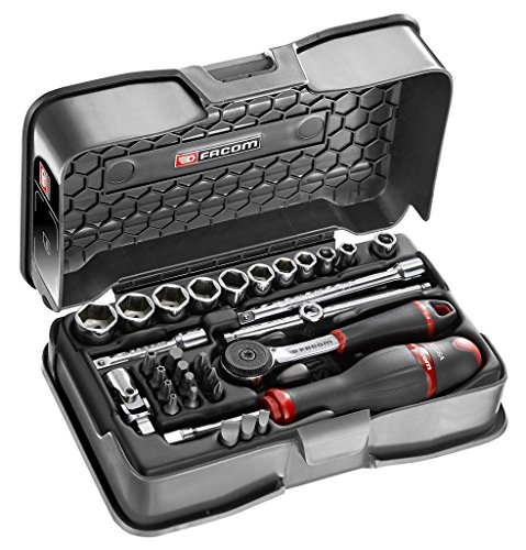 FACOM R.161-5P6 - JUEGO VASO 1/4' 6P MM R.161B 31PC