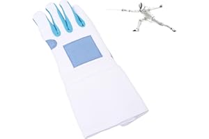 equlup Guanto Da Scherma, 1 Pezzo Guanto Da Allenamento Antiscivolo per Mano Destra per Spada Con Lamina Di Sciabola Guanto Da Scherma Lavabile per La Pratica Della Scherma