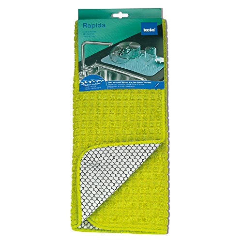 Kela 11641 Abtropfmatte Rapida Polyester, 50 x 38 cm, grün