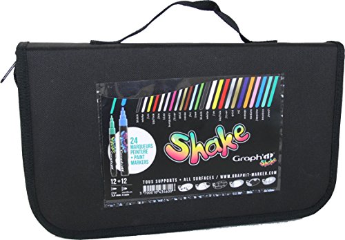 spécification Graph'it Shake Lot de 24 Marqueurs peinture à encre pigmentée Assortiment