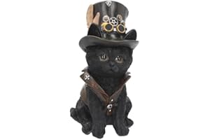 Nemesis Now Cogsmiths - Figura de Gato (18,5 cm), Color Negro