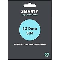 SMARTY Unlimited Data only SIM. 1 month plan, No contract, EU Roaming