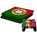 Produktbild Portugal Flaggen Muster Flagge / Designfolie für Playstation 4 Konsole (für beide Seiten + Ränder / Full Body Aufkleber) und für 2 Controller / Sticker, Skin für PS4 Spielkonsole