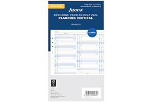 Filofax Osobisty planer roczny pionowy francuski 2026