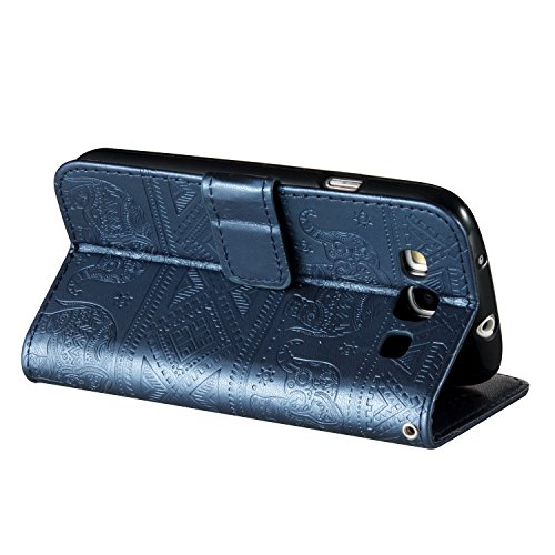 Cozy Hut Cover Schutzh  lle Handyh  lle Taschen Schalen Handy Tasche Flip Wallet Stil Samsung Galaxy S3   I9300  4 8 Zoll  Stammes- Elefant Pr  gemust