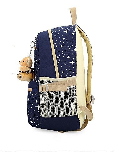 AILEESE Laptop Backpack Boys Girls 11-17Inch Notebook Computer Rucksack Waterproof School Bag for Teenagers Children's 3pc