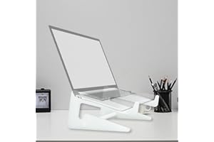 Cityjoy Acrylic Laptop Stand | Acrylic Laptop Stand for Desk | Acrylic Laptop Riser | Universal Computer Stand | Ergonomic Laptop Holder | Laptop Cooling Stand Compatible with 10-15'' MacBook Stand
